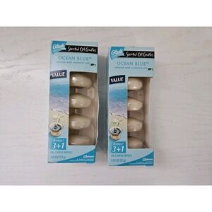 Glade Scented Oil Candle refills Ocean Blue (essential oils) 3 pack Lot Of 2 New
